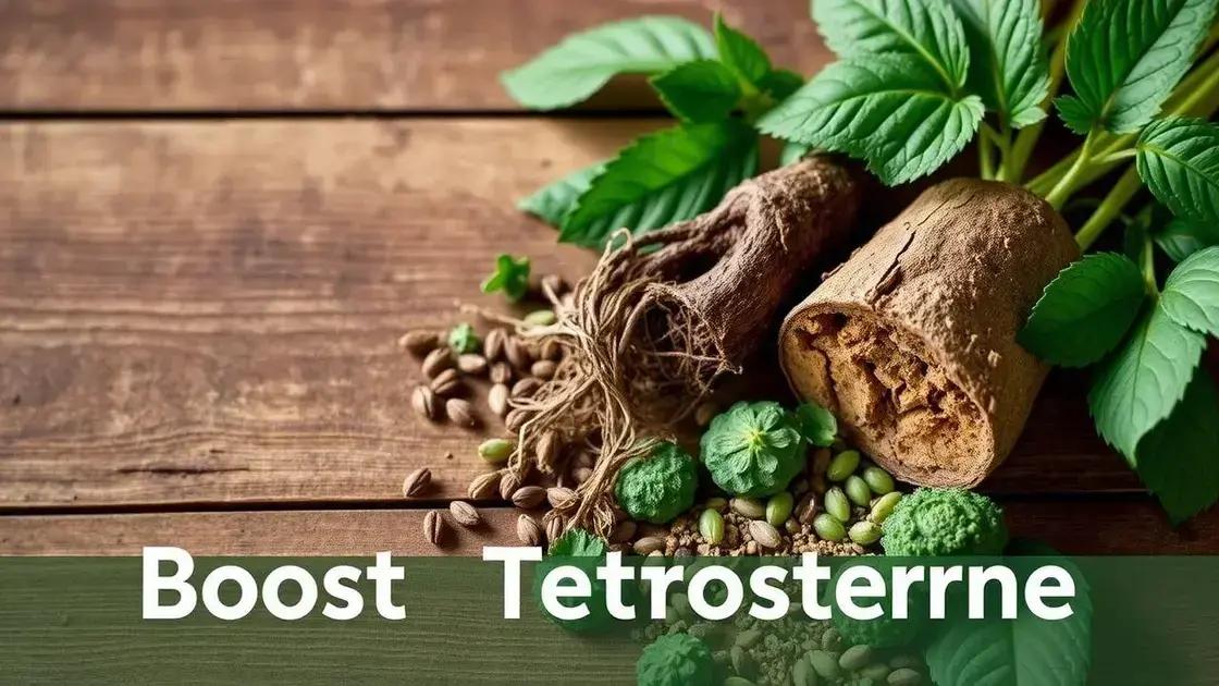 Fitoterático para aumentar testosterona: saiba quais plantas podem ajudar você hoje