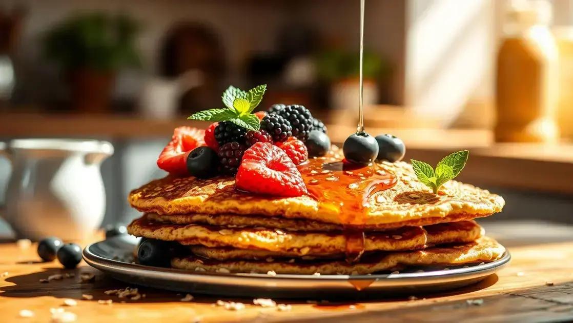 Panqueca fit de aveia: receita prática e saudável para um café da manhã leve