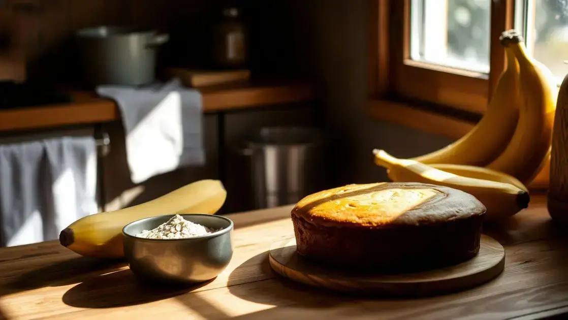 Bolo de banana fit com 3 ingredientes: opção saudável e fácil para o dia a dia