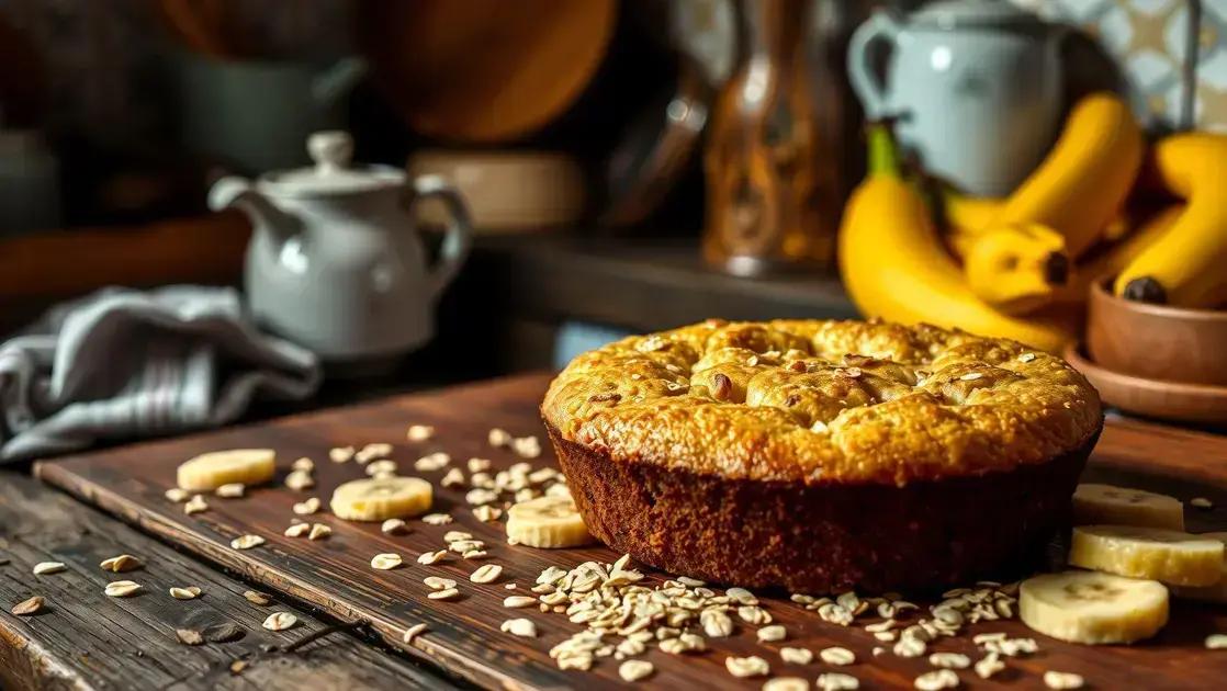Bolo de micro-ondas de banana e aveia: receita rápida, saudável e deliciosa
