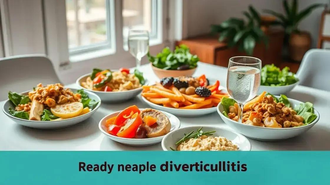 Cardápio para quem tem diverticulite: guia realista, prático e seguro para o dia a dia