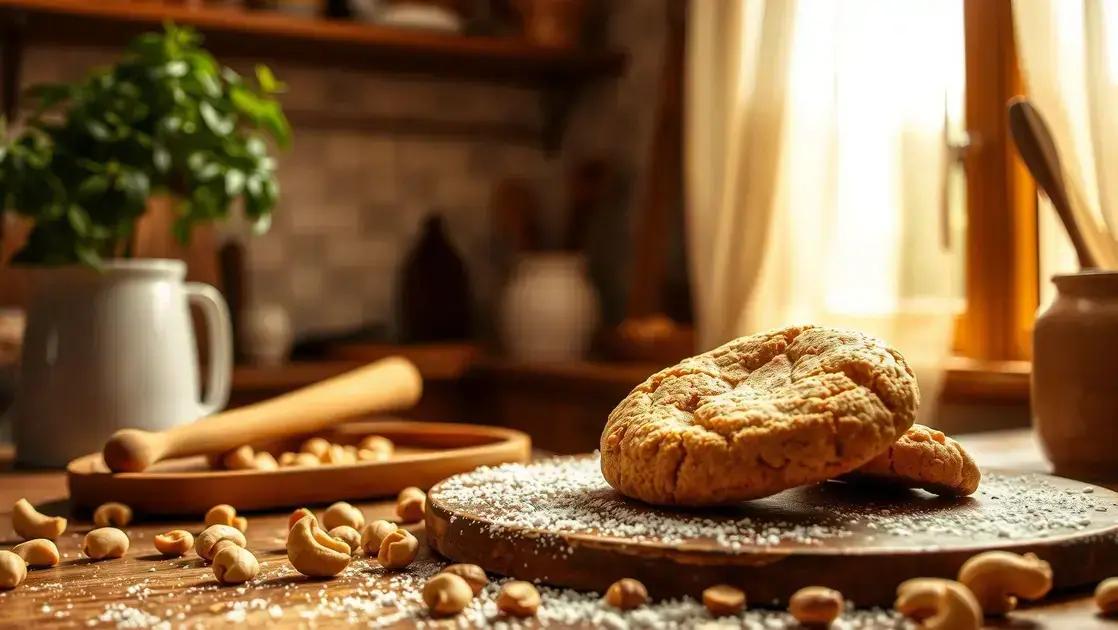 Cookie proteico de castanha-de-caju: opção saudável, fácil e cheia de sabor