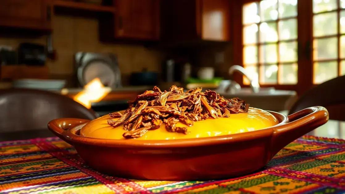 Escondidinho de carne seca com purê de inhame: mais leve, sabor irresistível e fácil de preparar