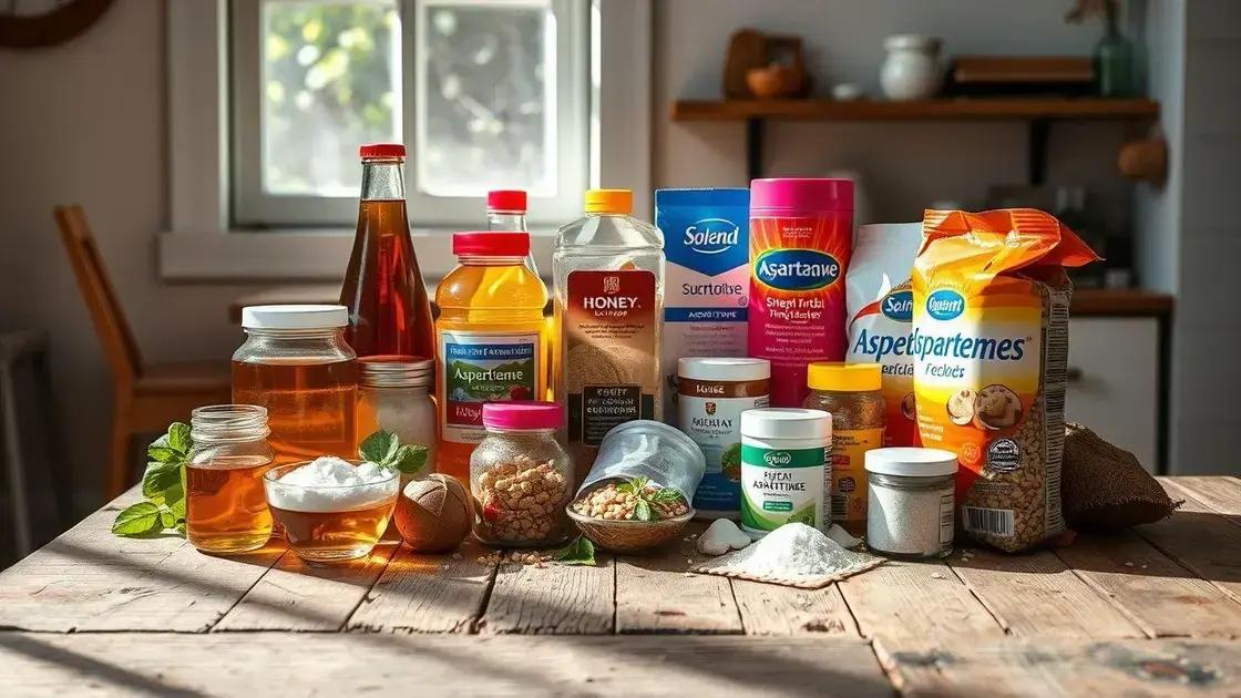 Existe um melhor tipo de adocante? descubra qual é o ideal para você