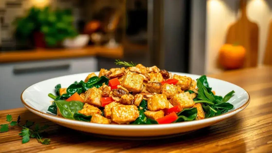 Frango xadrez fit com castanhas: receita saudável, rica em proteína e fácil