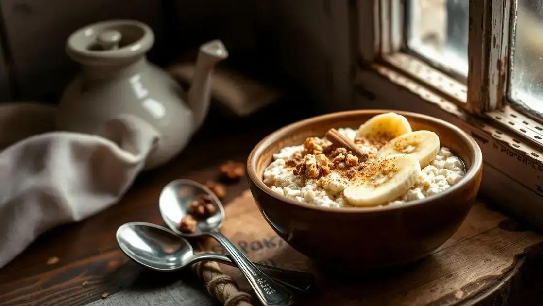 Mingau de aveia com banana e canela: café da manhã saudável, prático e delicioso