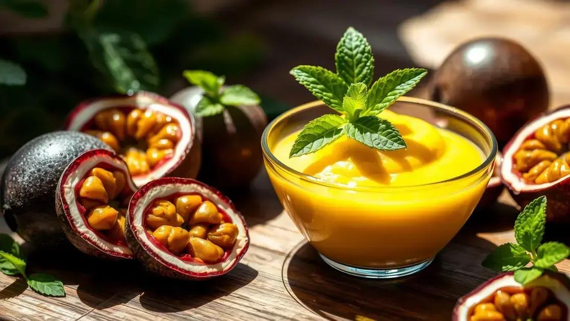 Mousse de maracujá saudável: sobremesa refrescante, rápida e com poucos ingredientes