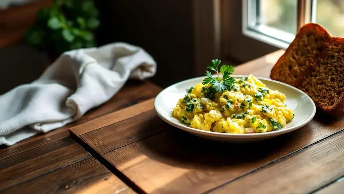 Ovos mexidos com espinafre e queijo cottage: café da manhã leve, proteico e cheio de sabor