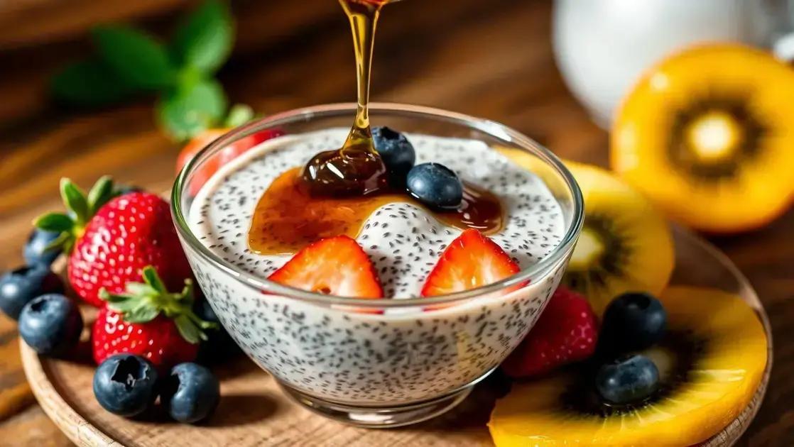 Pudim de chia saudável: uma opção leve e prática para o café da manhã ou lanche