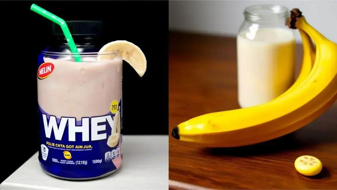 Shake de whey com banana congelada e aveia: energia, saciedade e sabor em minutos