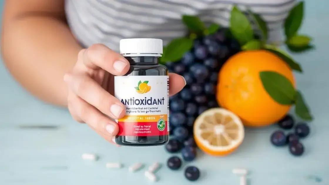 Suplementação antioxidante: como ela pode transformar sua saúde e performance