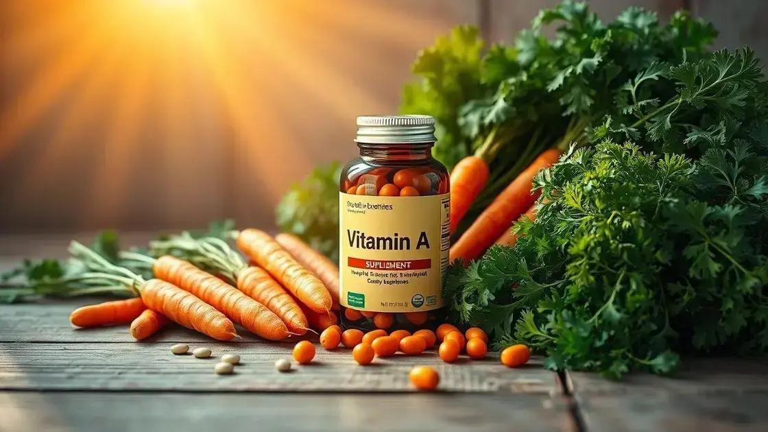 Suplementação de vitamina a: por que seu corpo pode estar precisando