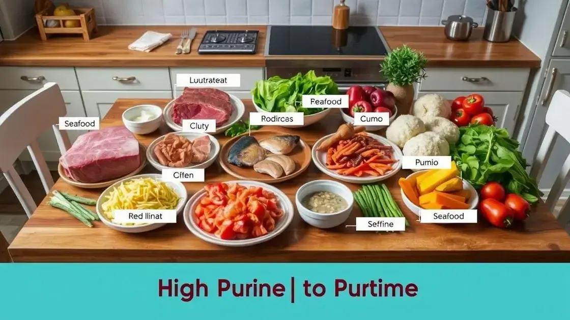 Tabela de purina nos alimentos gota: o que evitar para controlar a dor