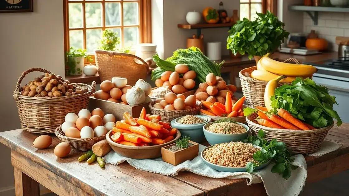 Alimentos baratos para incluir na dieta: descubra opções acessíveis que funcionam de verdade
