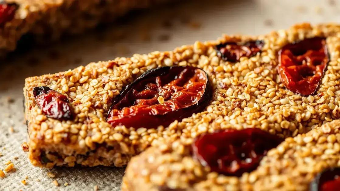 Barrinha de quinoa com umbu desidratado: energia saudável e sabor do sertão na lancheira