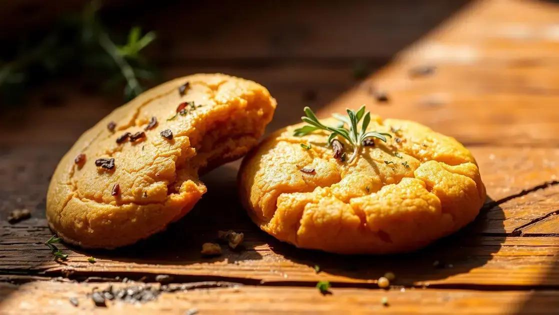 Biscoito de grão-de-bico com ervas finas: crocante, saudável e fácil de preparar