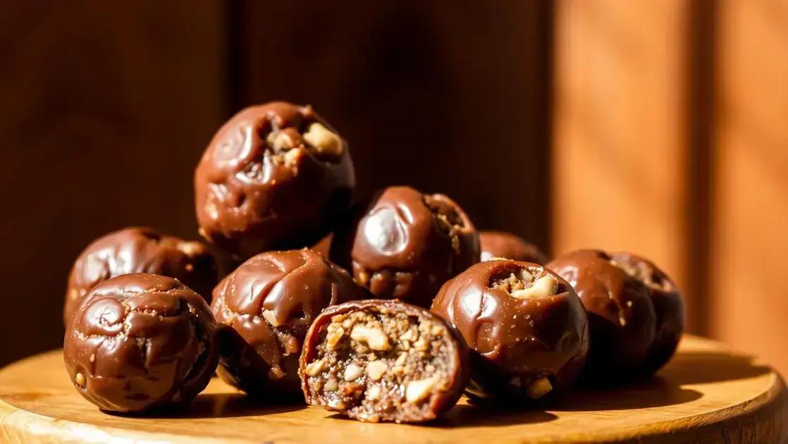 Bolinha de proteína de castanha-de-caju e tâmaras: energia prática para o dia a dia