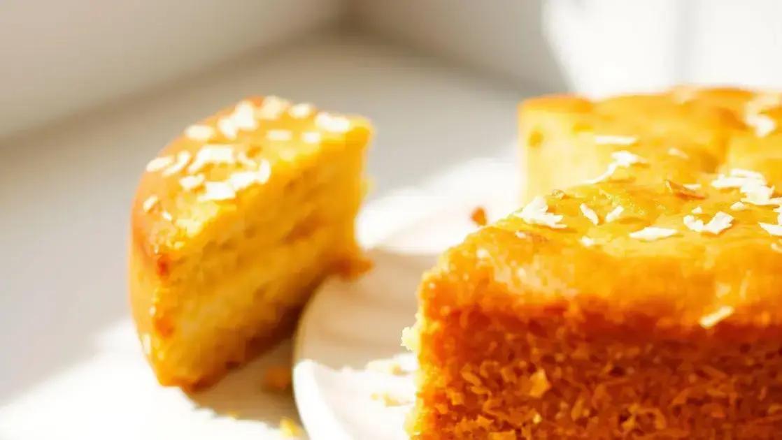 Bolo de milho fit com coco ralado: saudável, fofinho e fácil para qualquer dia