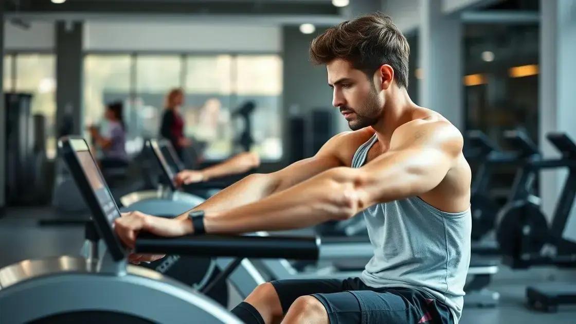 Como usar a máquina de remo para fazer aeróbicos: alcance resultados surpreendentes em pouco tempo