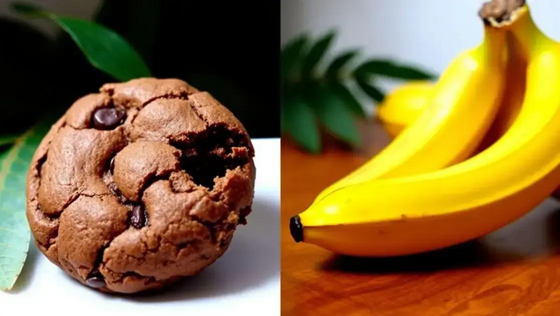 Cookie de aveia e banana sem açúcar: lanchinho saudável prático e gostoso em poucos minutos