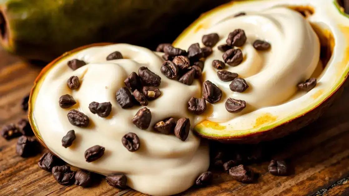 Creme de cupuaçu com nibs de cacau: sobremesa funcional leve e deliciosa