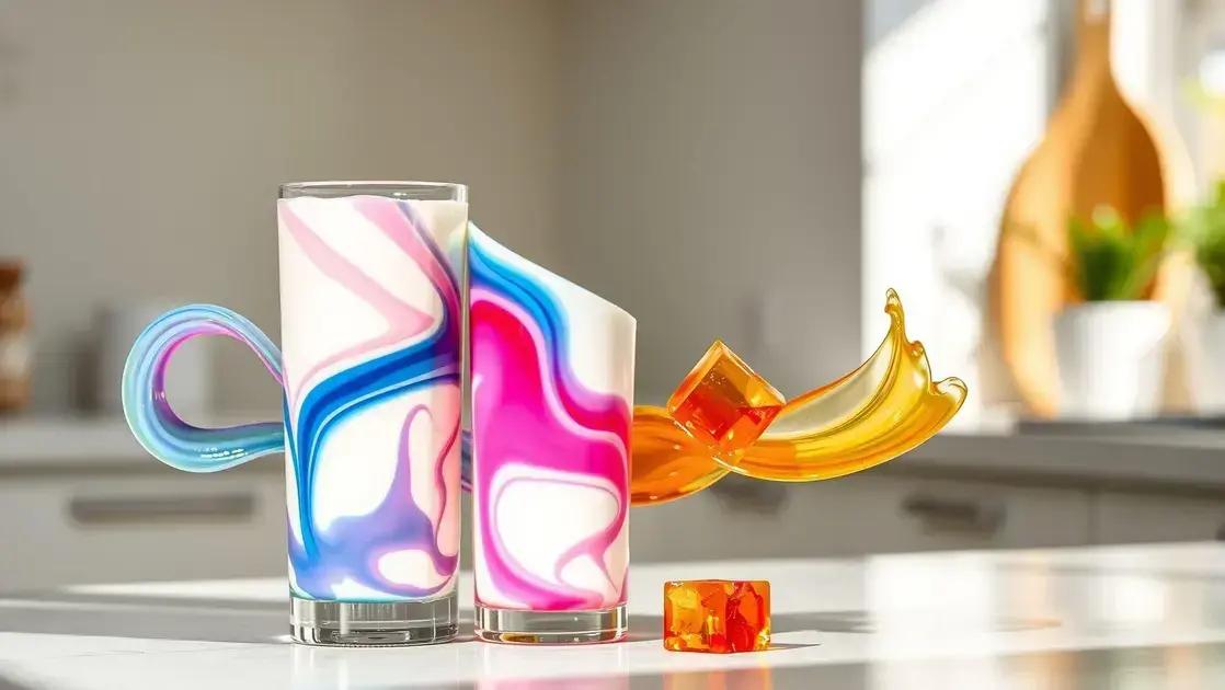 Iogurte natural batido com gelatina zero: sobremesa leve e prática em poucos minutos