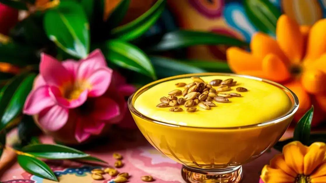 Mousse de maracujá com semente de abóbora: sobremesa leve para refrescar seu dia