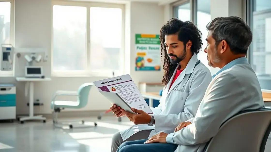 Nutricionista pode prescrever ferro endovenoso? entenda os limites e possíveis benefícios