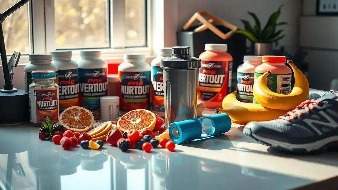 Suplementos pre treino: o que realmente funciona e como potencializar seu treino hoje